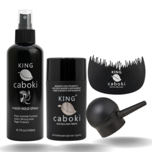King Caboki 4 IN 1 Deal King Caboki 12g Fiber+FiberHold Spray+Spray Applicator+Hairline Optimizer