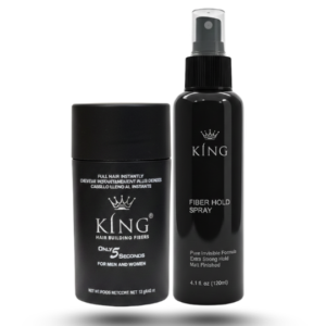 King Hair Building Fibers 2 IN 1 Deal 12g Fiber+ FiberHold Spray