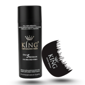 King Hair Building Fibers 2 IN 1 Deal 27.5g Fiber+ Hairline Optimizer