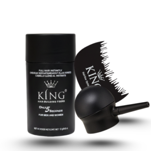 King Hair Building Fibers 3 IN 1 Deal 12g Fiber+ Spray Applicator+ Hairline Optimizer