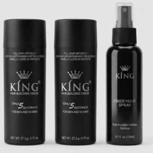 Buy 2 King Hair Fibers & Get Fibers Hold Spray Free