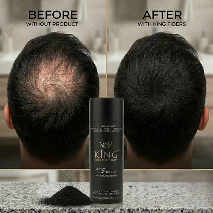 Buy 2 King Hair Fibers & Get Fibers Hold Spray Free